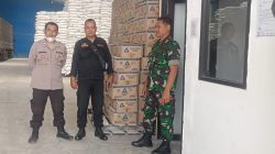 SINERGITAS TNI POLRI, BHABINKAMTIBMAS BERSAMA BABINSA PEMBINAAN PAM SWAKARSA KEPADA SATPAM