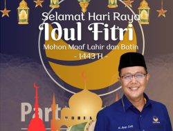 H. Ayep Zaki Ketua DPD NasDem Kabupaten Sukabumi Mengucapkan Selamat Hari Raya Idul Fitri 1445 H