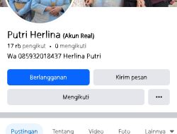 Hati-hati Penipu di Medsos Dengan Akun Facebook Atas Nama Putri Herlina